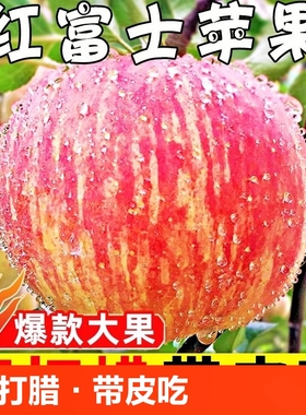 洛川苹果新鲜水果批发冰糖心红富士丑苹果5斤/9斤烟台直发脆甜