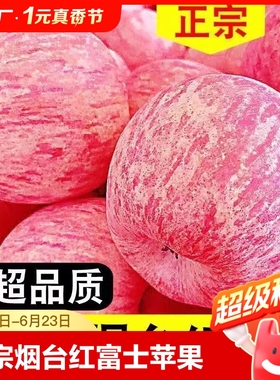 烟台红富士苹果水果新鲜当季时令整箱山东栖霞平果脆甜冰糖心入口
