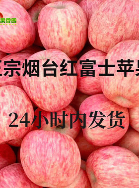 山东烟台栖霞红富士苹果5新鲜水果脆甜特产当季现摘整箱10斤苹果