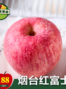 烟台红富士新鲜当季苹果脆甜多汁孕妇水果非丑果整箱10斤栖霞平果