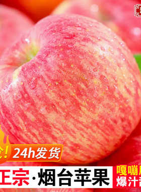 山东烟台红富士苹果水果10斤装当季整箱新鲜脆甜栖霞冰糖心苹果