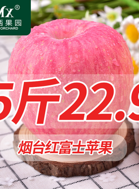 烟台苹果水果新鲜红富士山东栖霞特产孕妇非阿克苏冰糖心5斤