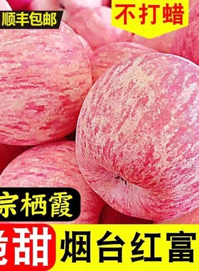 【顺丰包邮】苹果烟台红富士新鲜水果山东栖霞萍果冰糖心10礼盒装