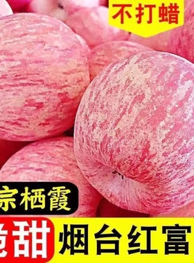 烟台红富士苹果9斤应当季新鲜水果整箱山东栖霞脆甜冰糖心丑平果