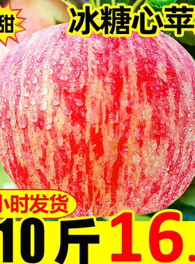 苹果水果10斤新鲜当季红富士整箱脆甜丑山西冰糖心嘎啦批发包邮十