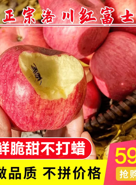 【包脆甜】正宗陕西延安洛川红富士苹果10斤新鲜水果冰糖心脆甜