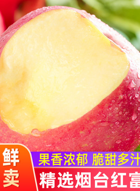 山东烟台苹果水果新鲜当季整箱正宗红富士苹果时令平安果现摘10斤