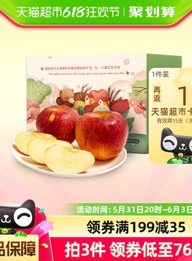 庆新庄园甘肃庆阳苹果新鲜水果香妃苹果小熊装4斤国产特色品种