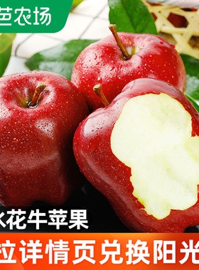 天水花牛苹果5斤水果新鲜当季整箱包邮10甘肃红蛇粉面丑平果包邮