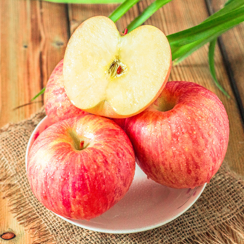 伙伴牛洛川红富士苹果2.5kg  水果新鲜脆甜整箱