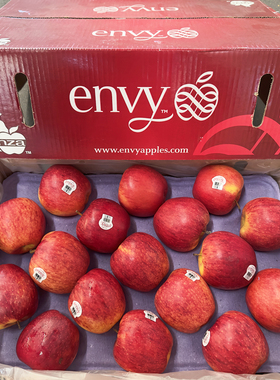 现货新西兰envy爱妃苹果14个礼盒装脆甜多汁大果同城新鲜水果包邮
