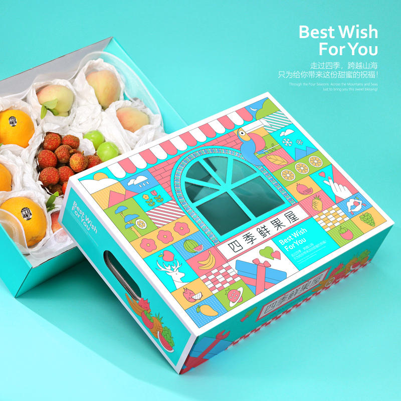 水果包装盒10斤装通用混搭橙子苹果桃子水果礼盒空盒子礼品盒定制
