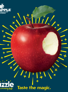 MrAPPLE 新西兰丹烁苹果9粒礼盒 当季水果新鲜中大果脆甜整箱包邮