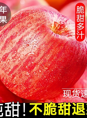 正宗陕西洛川苹果10斤大果红富士苹果脆甜当季新鲜水果整箱包邮