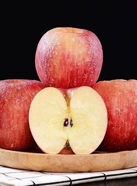 山东烟台栖霞红富士苹果 新鲜水果生鲜整箱苹果脆甜 甄选一级大果