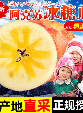 新疆阿克苏冰糖心苹果10斤新鲜丑红富士水果平果新鲜现摘大果