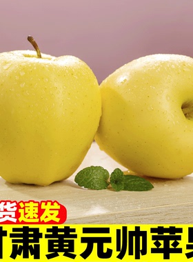 甘肃黄元帅苹果新鲜水果应当季粉面黄金帅苹果大果黄香蕉整箱包邮