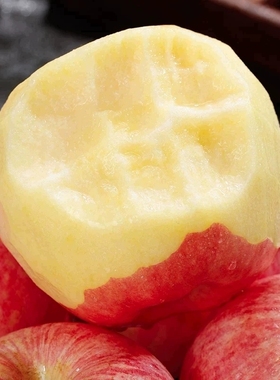 烟台红富士苹果海阳栖霞条纹1级大果脆甜多汁 新鲜水果5斤包邮