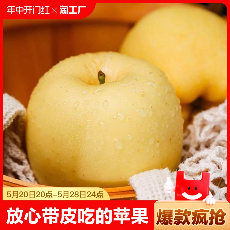 山东黄金维纳斯苹果3斤/5斤大果新鲜脆甜多汁应季水果现摘现发