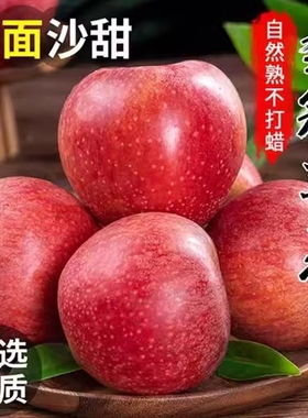 陕西秦观苹果粉面脆甜水果纯甜丑苹果5斤/10斤一级自然沙甜直发