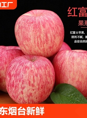 山东烟台红富士苹果新鲜水果冰糖心红富士丑苹果3斤5斤/9斤当季