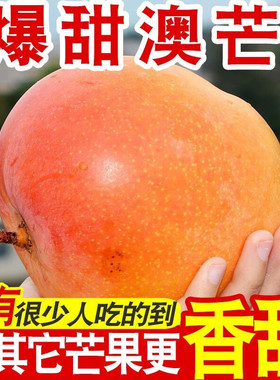 正宗青皮澳芒特大凯特苹果芒果整箱5/10斤当季新鲜水果青皮凯特果