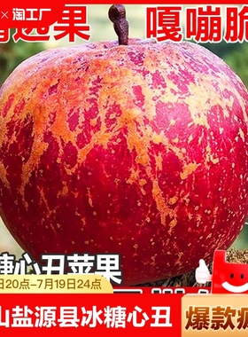 大凉山冰糖心苹果当季水果新鲜红富士丑苹果脆甜5/10斤整箱一级