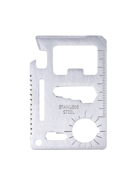 多功能刀卡便携工具EDC卡片荒野求生不锈钢材质钥匙挂件求救生卡
