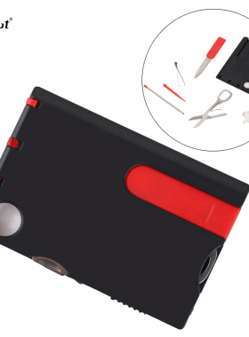 瑞士口袋多功能刀卡工具卡野营卡带LED灯钱包卡片组合多用装备