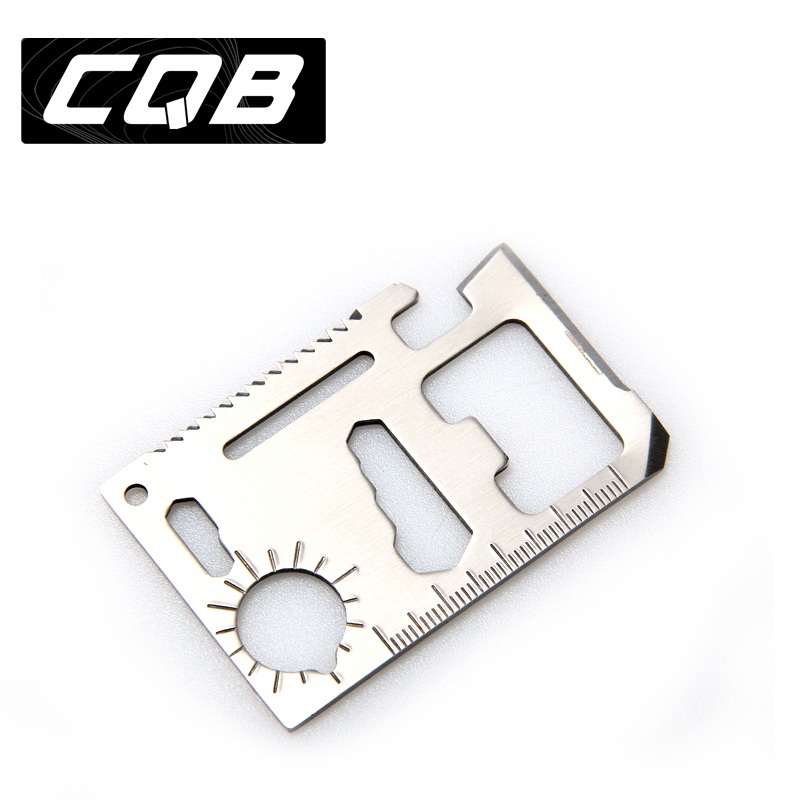 CQB EDC工具 户外多功能卡卡片刀万能野营工具卡便携工具卡多用途