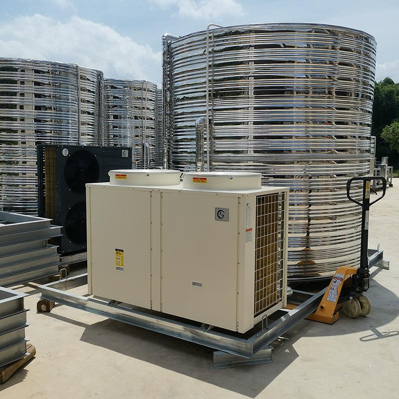 建筑工地一体式1010吨空气能热水机 5商用超低温空气源厂家