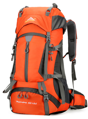 专业户外运动登山包轻便大容量旅行背囊徒步露营50L双肩背包60+5L