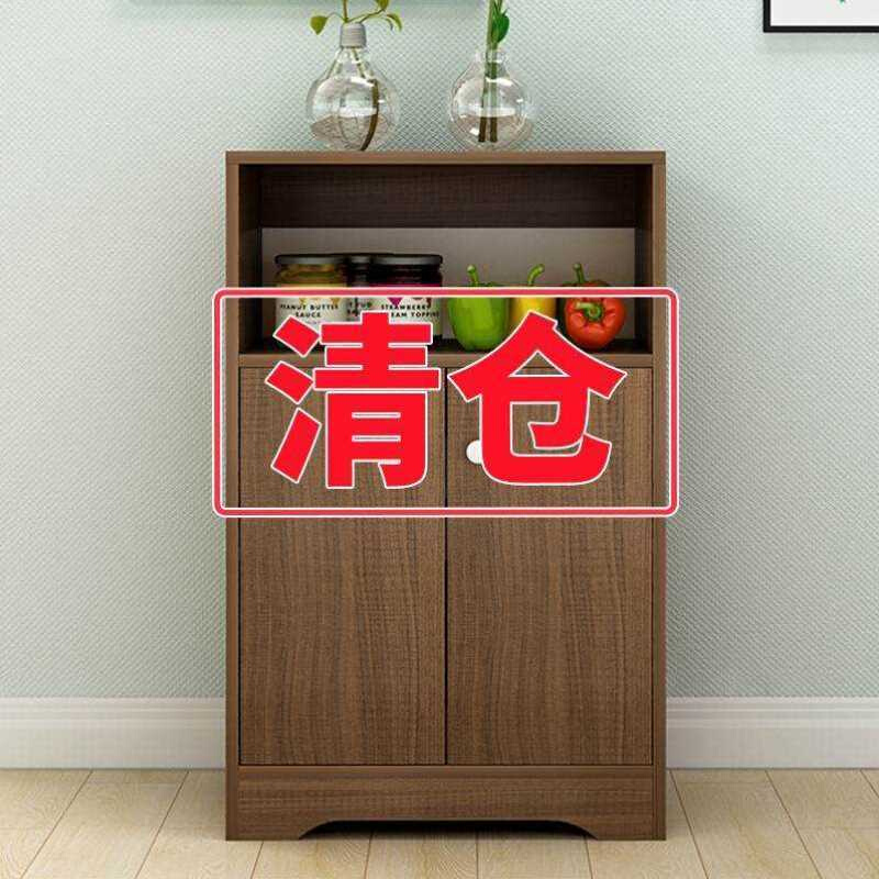 新中式茶柜置物架放杯子的小柜子小型碗柜家用厨房多功能木多层