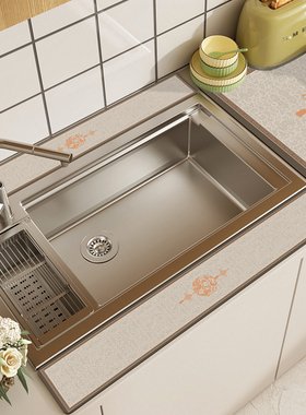 新中式厨房硅藻泥沥水垫灶台水龙头台面吸水垫速干水槽边窄边长条