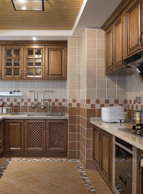 三木匠高端橱柜定制实木欧式美式新中式厨房定做整体装修全屋别墅