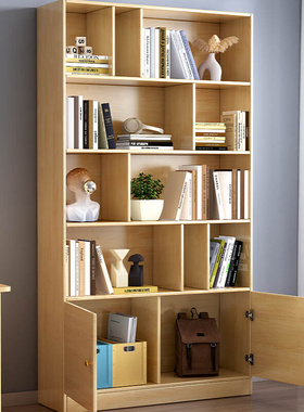 书房全实木儿童书架简易落地置物收纳架现代简约客厅家用书架书柜