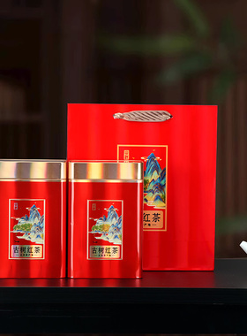 凤凰单枞茶叶包装盒空礼盒一斤装红茶鸭屎香古树红茶茶叶铁罐礼盒