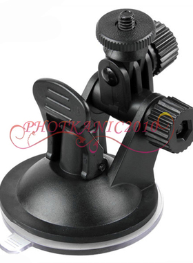 gopro相机吸盘支架DV支架车载摄像机运动行车记录仪支架螺丝口1/4