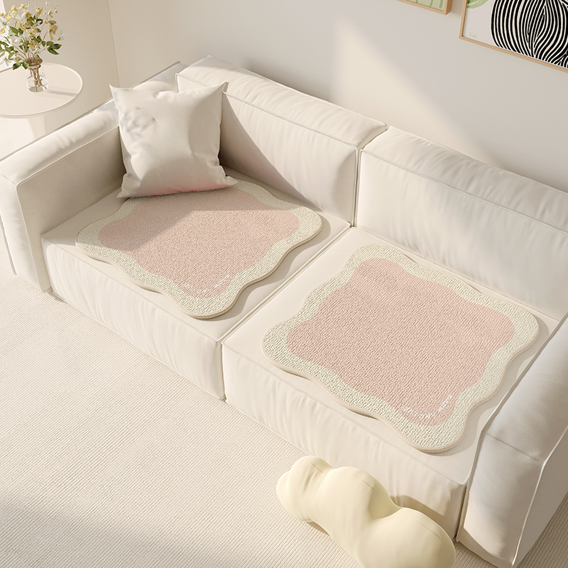 四季通用单人沙发垫椅垫防滑奶油风豆腐块真皮沙发盖布巾屁垫坐垫
