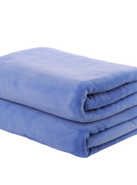法兰绒毛毯床单单件加厚珊瑚绒学生宿舍单人加绒冬季毛绒毯子铺床