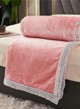 新款加厚牛奶绒毯高克重法莱绒毯子保暖盖毯多用休闲毯色被毯