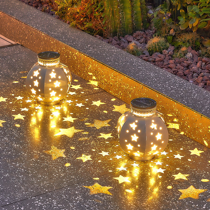 太阳能小夜灯户外庭院家用防水阳台装饰花园氛围布置星星光影挂灯
