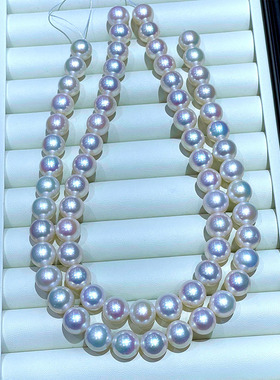 23新品点醉珠宝喜马拉雅白雪天然淡水珍珠项链正圆极强光媲美澳白