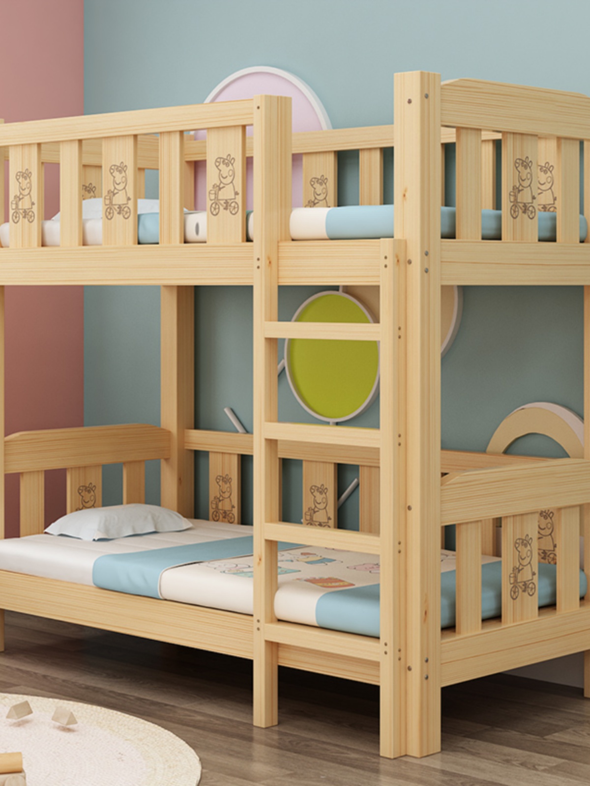 幼儿园上下床专用床实木儿童床小学生托管班高低床铺午休床双层