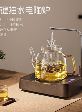 自动上水电陶炉煮茶器家用小型抽水保温玻璃烧水泡茶壶电茶炉
