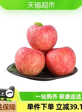 【K姐推荐】巧域山东烟台红富士苹果6粒装新鲜水果多汁整箱包邮