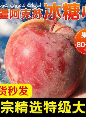 正宗新疆阿克苏冰糖心苹果水果新鲜整箱当季10斤红富士丑苹果