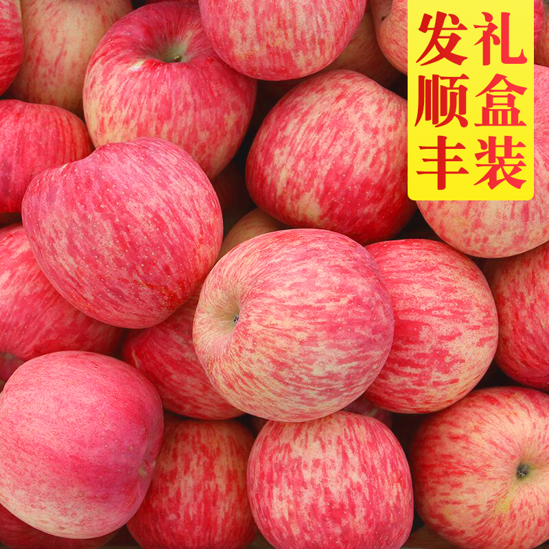 正宗洛川苹果水果新鲜陕西红富士苹果整箱大果礼盒顺丰