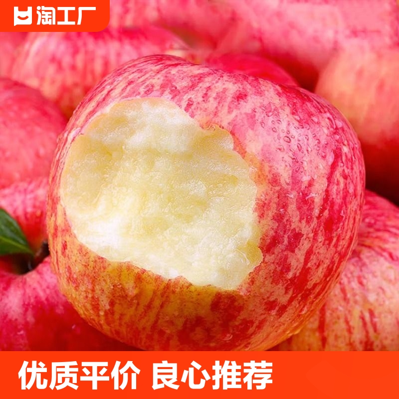 陕西红富士苹果水果新鲜整箱当季脆甜丑平果10冰糖心包邮萍果大果
