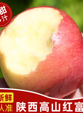 陕西高山红富士新鲜苹果脆甜当季正宗丑苹果一级水果整箱包邮10